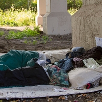 homeless campsite